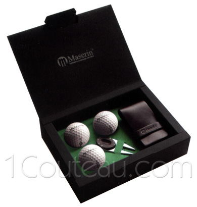 Cadeau pour le golfeur, Coffrets balles de golf et rel�ve pitch, Cadeau d'entreprise: coffret pour le golfeur