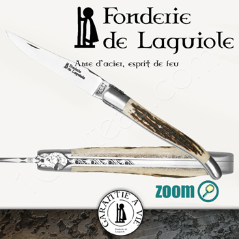 Fonderie de Laguiole Couteaux Laguiole Lgende, Couteau Chevreuil Fonderie de Laguiole
