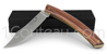 Couteau de poche Le Thiers manche Palissandre (bois de rose) par Pierre Cognet  lame forg�e acier Z70CD15 - platines laiton 