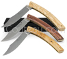 Couteaux de poche Le Thiers par Pierre Cognet - lames forg�es acier Z70CD15  platines laiton - manches bois divers 