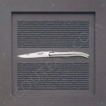 Forge de Laguiole knives, Boxed folding knife aluminium Philippe STARCK