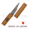 Couteau greffoir tranchant droit - manche et �tui bambou - fabrication japonaise 