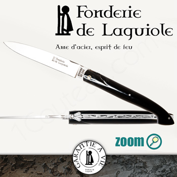 Fonderie de Laguiole Laguiole Exception knife, Full Tip Horn handle Fonderie de Laguiole