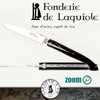 Fonderie de Laguiole Couteau Laguiole Exception, plein manche Pointe de corne Fonderie de Laguiole