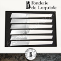 Fonderie de Laguiole: box with 6 design knives PAUL said the Bleiz-Mor with WHITE Corian handles 