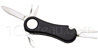 Company gift: black Golf tool with 5 functions  spike wrench - ball mark repair tool - ball marker - knive - bottle opener