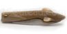 Couteau Capucin Requin plein manche pointe de corne sculptée
