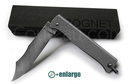 Douk-douk knife by Pierre Cognet - Damascus DOUK-DOUK Stainless Steel TWISTED Damascus blade