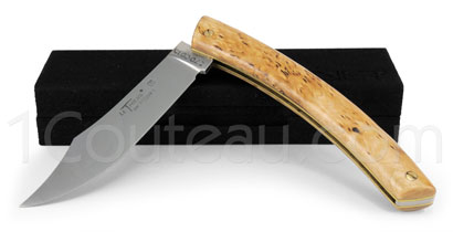 Le Thiers pocket knife by Pierre Cognet - Norvegian Birch-tree handle