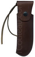brown leather sheaths stamped with a Douk-Douk