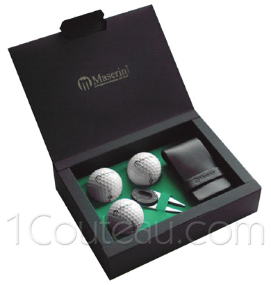 Cadeau pour le golfeur, Coffrets balles de golf et relve pitch, Cadeau d'entreprise: coffret pour le golfeur