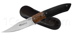 MASERIN knife SPACE line stainless blade with Ebony handle and Bocote bolster 