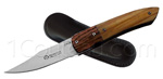 MASERIN knife SPACE line stainless blade with Olive handle and Bocote bolster 