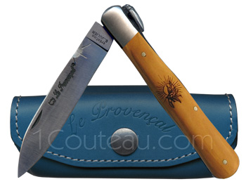 Regional Provence knife, LE PROVENÇAL knife decoration Sun Pocket knive