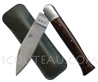 Country knife from Brittany: The KENAVO 12C27 stainless steel blade - 1 brushed stainless steel bolster Wenge wood handle - delivered with black sheath