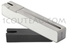 Forge de Laguiole white Furtivo knife - design ORA ITO - bright stainless steel and white acrylic handle  delivered with its specific black leather case 