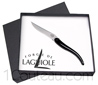 GALBE Forge de Laguiole pocket knife BLACK horn tip handle  designers : Catherine et Bruno Lefebvre 