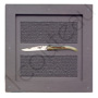 Box 1 folding knife FLAMED BLOND horn tip handle  designer : Philippe STARCK