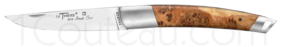 juniper wood Le Thiers Knife by Louis Cau