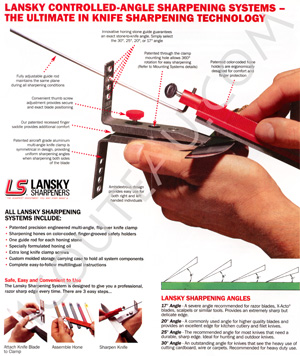 Outils, Systme LANSKY standard pour aiguiser les couteaux